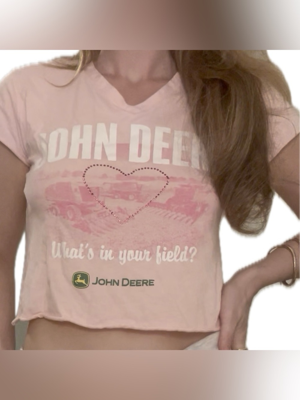 John Deere pink crop top Lana del Rey